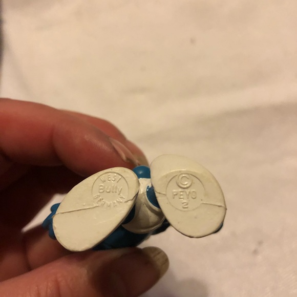 The Smurfs Tennis Serve Smurf Sports 20093 Rare Vintage Display Figure 1977 - Picture 3 of 6